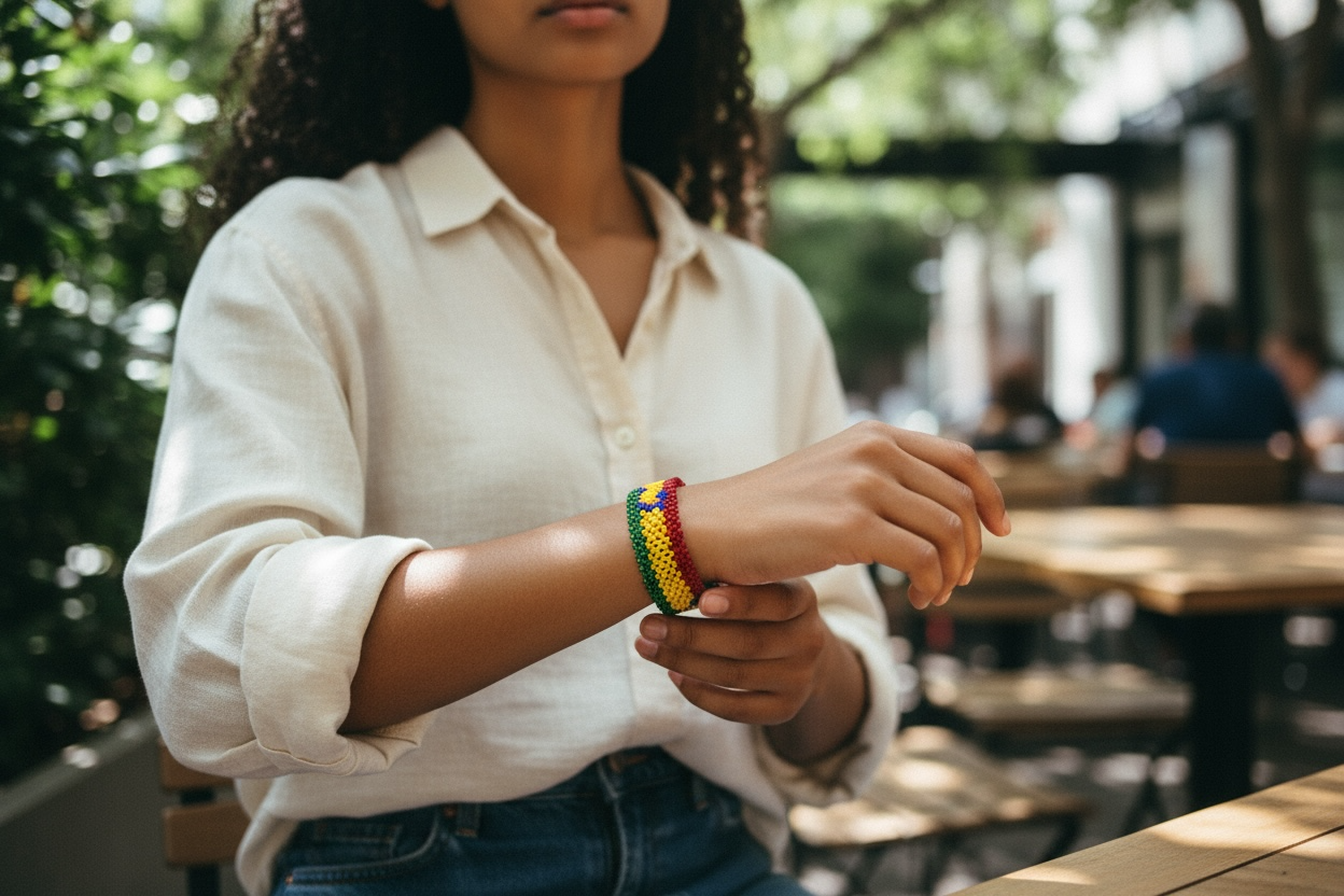 Ethiopia Flag Bracelet